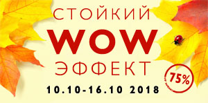 Акция Стойкий WOW эффект с 10 по 16 октября 2018 года для России